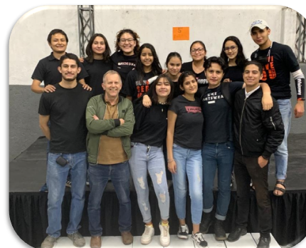 Centro NOE Dream Team 2022 with Brian Overcast, co-founder and former executive director (his final team as director)